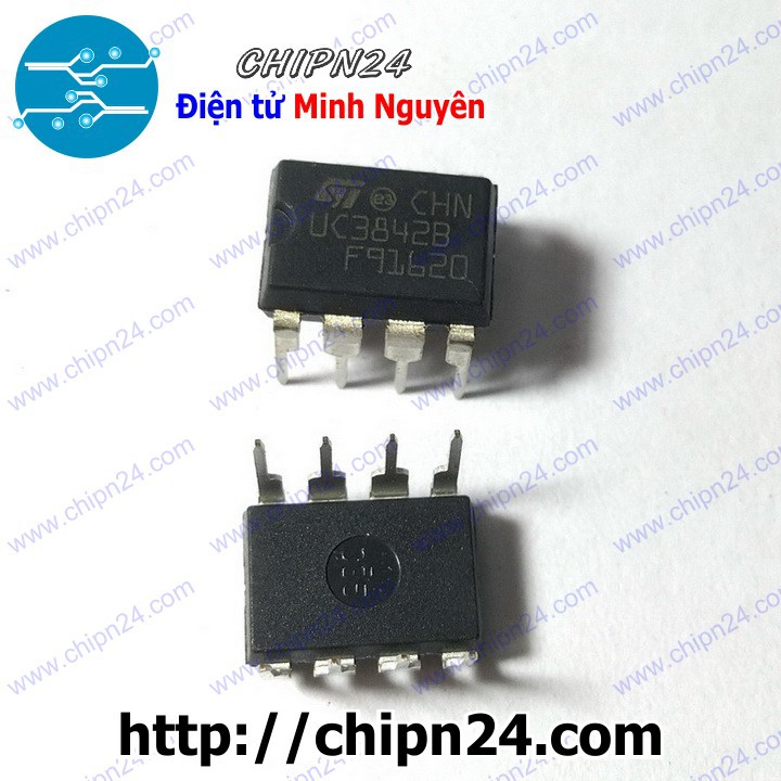 [2 CON] IC UC3842B DIP-8 (Hàng Tốt) (UC3842 3842)