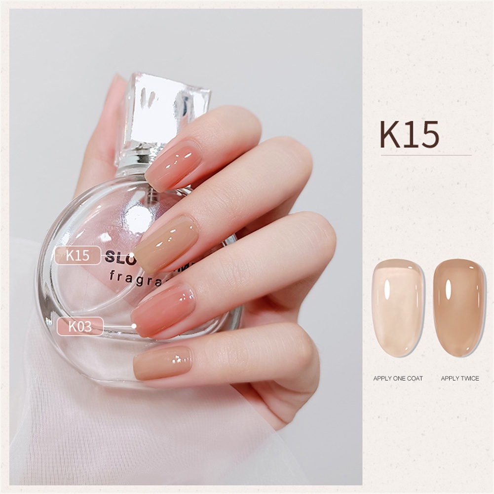 Sơn Móng Tay Gel Thạch Elano 2022 Net Red 28 Color Phototherapy Glue Ice Transparent Skin Color Nail Polish Glue 8Ml Nail Shop Okase