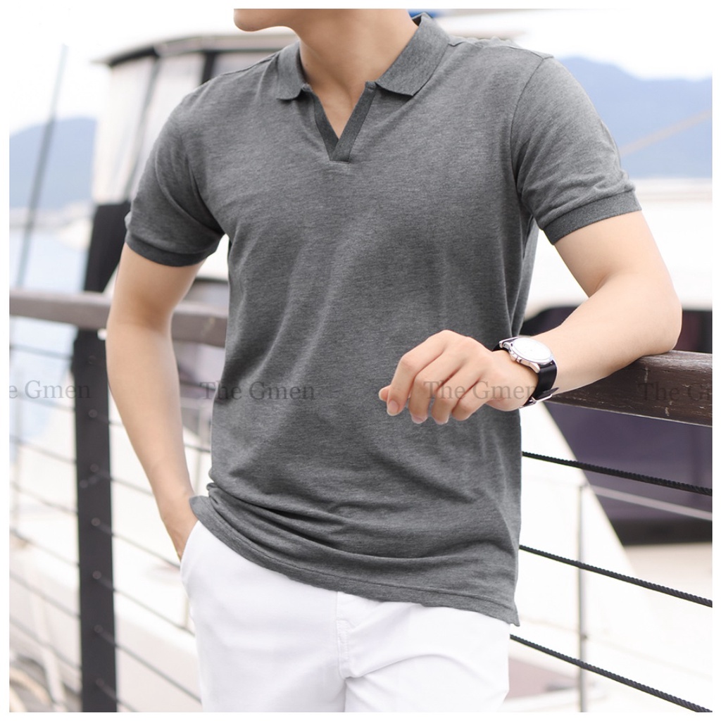 Áo Polo nam The GMEN Cool Polo  form dáng ôm body, vải siêu co giãn, giá tốt