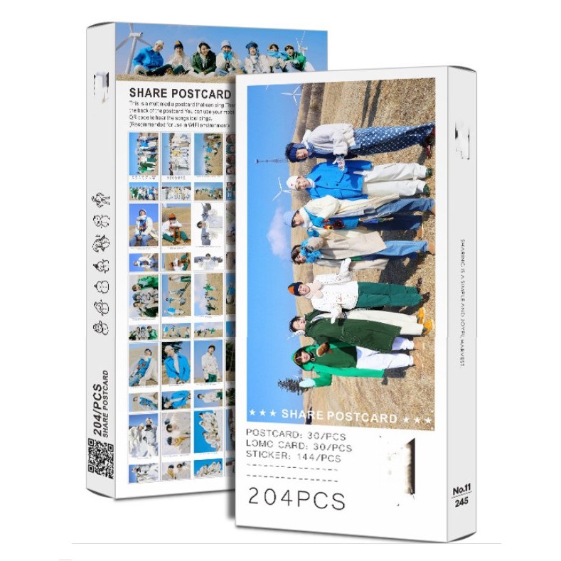 Bộ sưu tập hình 204 tấm (Share Postcard) của BTS Bangtan Boys BT21 bản 2