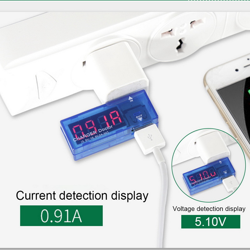 1 Thiết Bị Đo Dòng Điện Sạc Usb Màn Hình Lcd