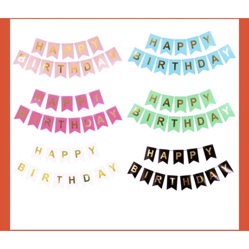 Bộ dây chữ HAPPY BIRTHDAY trang trí phòng tiệc sinh nhậ , phụ kiện trang trí sinh nhật