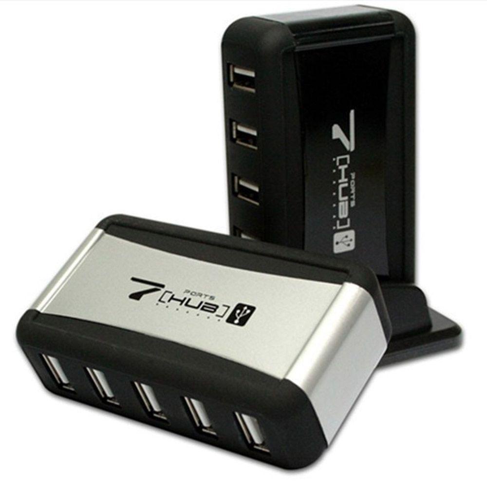 MAYSHOW Bộ Sạc Đứng 7 Cổng Usb Phích Cắm EU US Có Dây Cáp AC