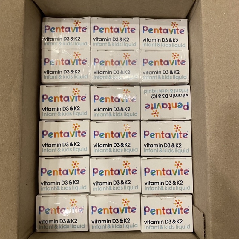 Pentavite vitamin D3 & K2 cho bé infant & kids liquid 30ml order Chemist Úc bill air