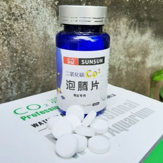 Viên sủi CO2 cho hồ thủy sinh (Lọ 60 viên)