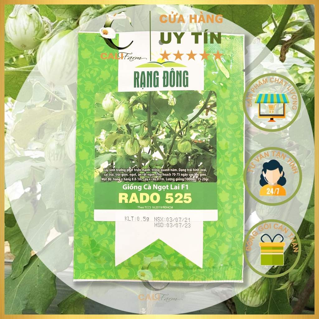 Hạt Giống Cà Ngọt lai F1 Rado 525 gói 0.5g