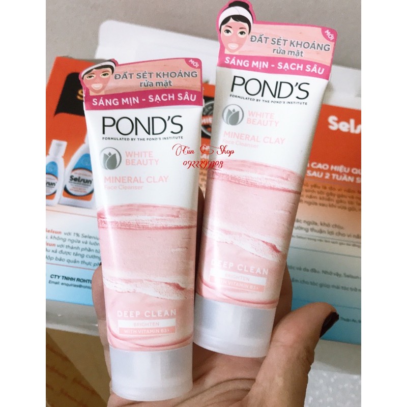 Kem sữa rửa mặt dưỡng trắng nâng tông Pond's White Beauty 40g