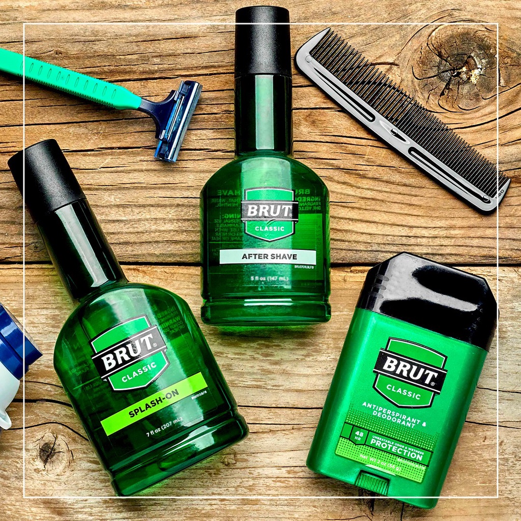 Nước Hoa Dưỡng Da Sau Cạo Râu Brut Classic Scent Splash On 207ml