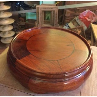 Đế bát nhang gỗ Hương mặt 20cm