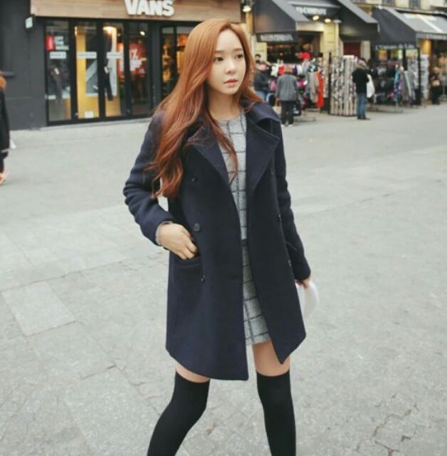 Áo dạ dáng dài hot rất Hàn