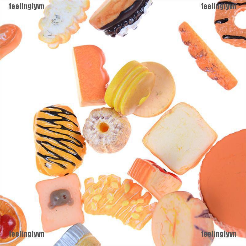 ❤TOP❤ Bộ 10 mô hình món ăn mini cho trang trí nhà búp bê DIY ❤YO