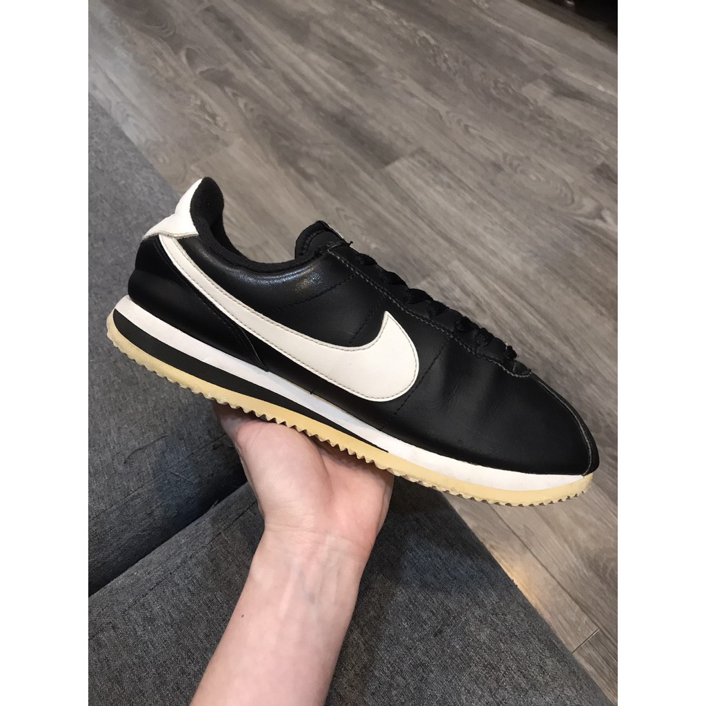 Giày 2hand real NK Cortez Basic đen CT17 size 40 25cm SP1983