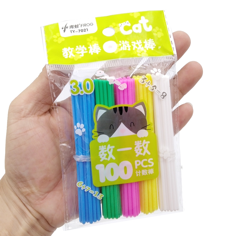 Bộ 100 cây que tính cho bé CY-0086