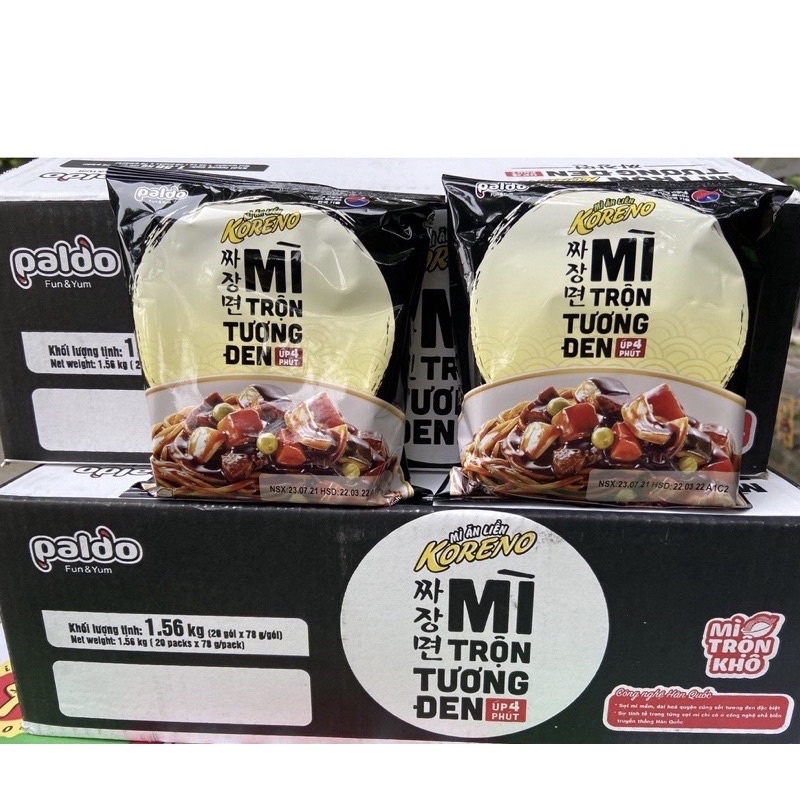 10 gói mỳ trộn tương đen Hàn Quốc 78g/gói