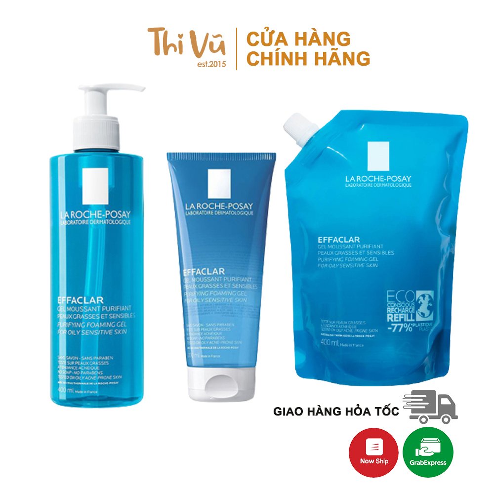 Sữa rửa mặt La roche Posay Effaclar Purifying Foaming Gel, sữa rửa mặt cho da dầu mụn nhạy cảm - Thi Vũ