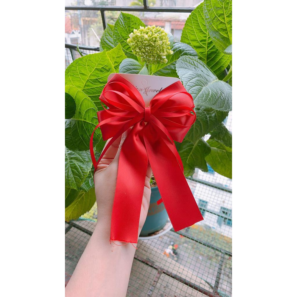 Kẹp Tóc Hình Nơ Dễ Thương Phong Cách Hàn Quốc