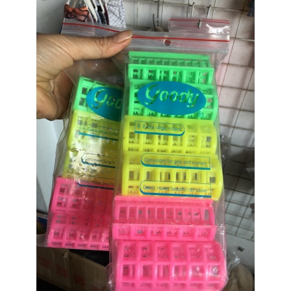 Vỉ 6 lô nhựa uốn tóc Goody