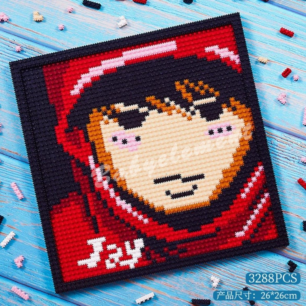 Điểm ảnh loạt tranh POP MART Mè Phố Sasuke Roronoa Zoro Mẫu Song Song Khối Xây Dựng Trẻ Em Người Lớn Quà Tặng Đồ Chơi