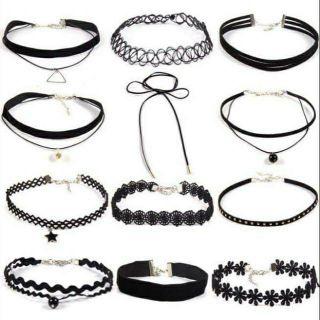 Set 12 vòng chocker cá tính