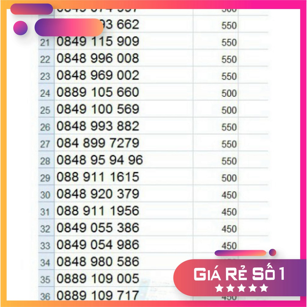 GIẢM GIÁ SIM VINA D60G,VD89, VD149 ĐÃ DK GÓI 1 NĂM 6GB/NGÀY, 200 PHÚT ngoại mạng, miễn phí nội mạng MUA 1 LẦN DÙNG CẢ 