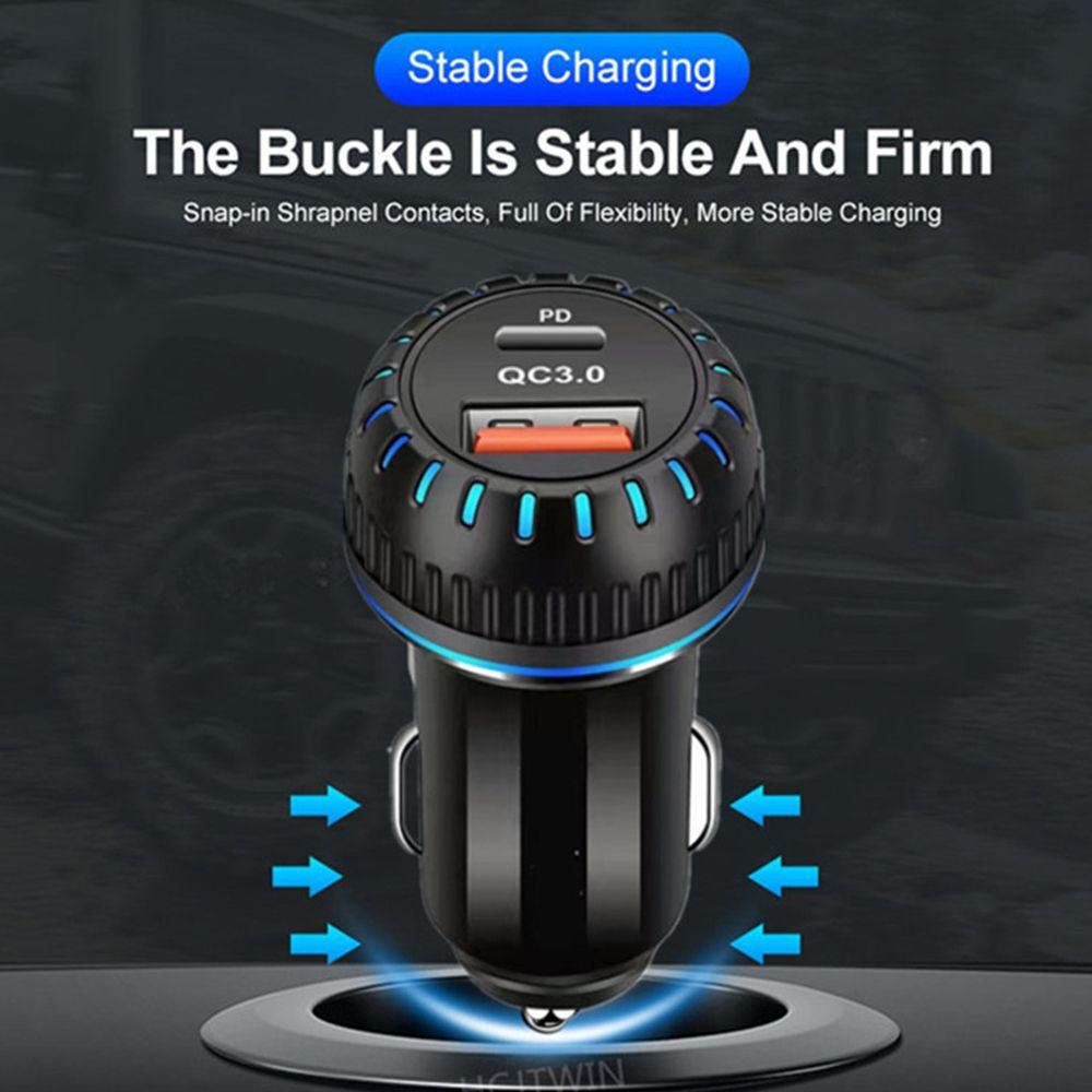 Bộ 2 Ổ Cắm Sạc Nhanh PD USB 3.1A 30W Cho Xe Hơi