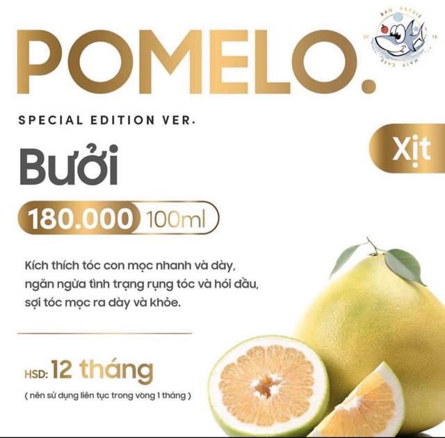 [Tặng Gelmicoco + cột tóc] Pomelo Tinh Dầu Bưởi ❤️