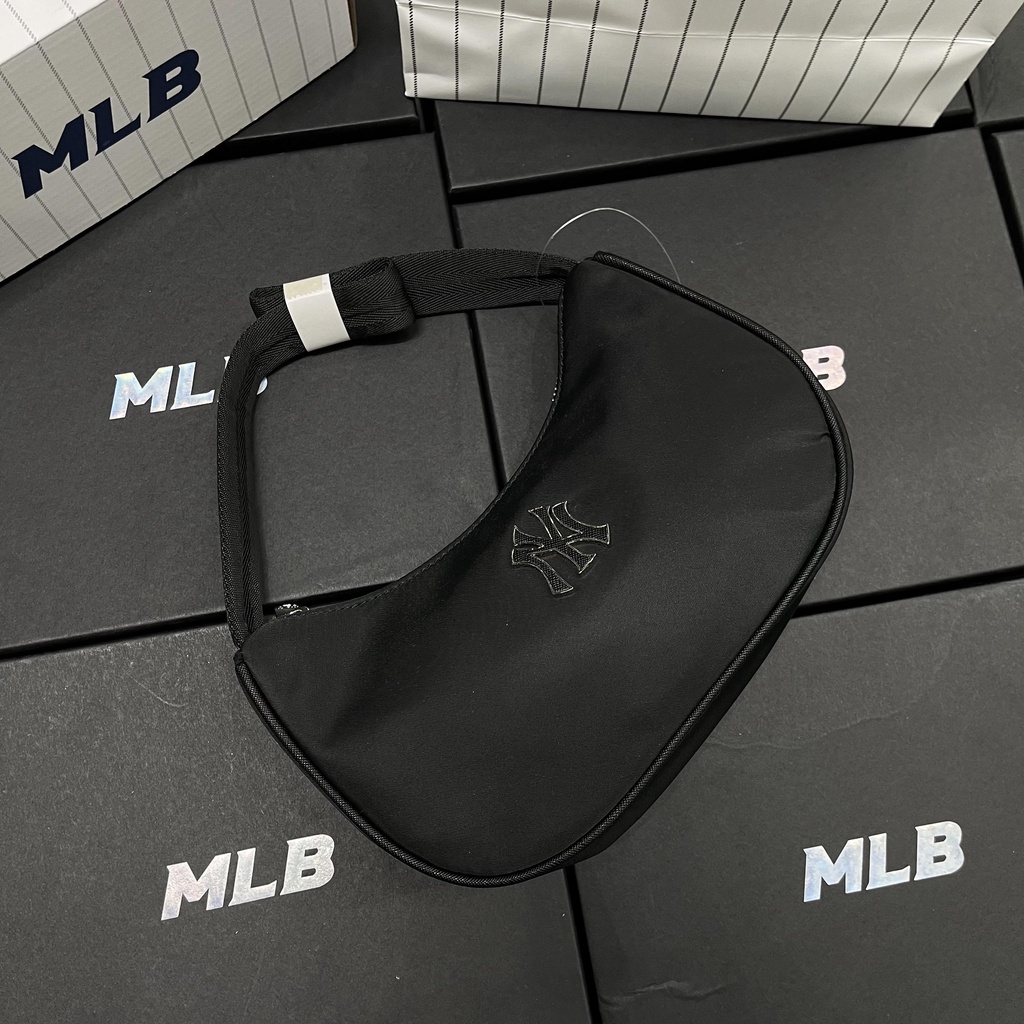 ✅ [ FELIX CHUẨN 1:1+ VIDEO]  Túi Đeo Vai NY MLB NYLON HOBO BAG - 3ABQS032N-50BKS | ẢNH THẬT TỰ CHỤP | MẪU MỚI NHẤT