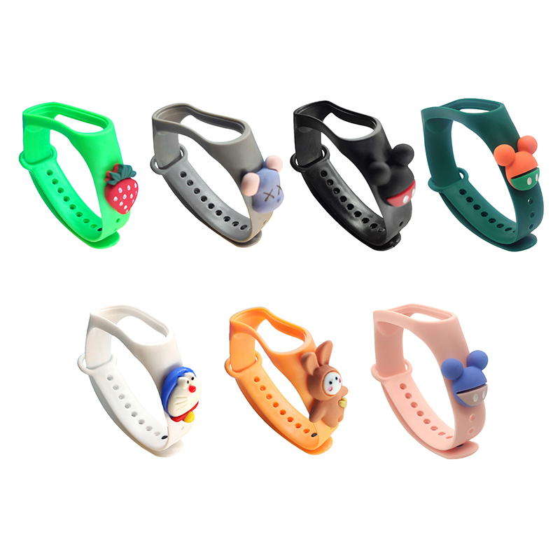 Dây đồng hồ đeo tay thay thế họa tiết hoạt hình dễ thương cho Millet 3 / 4