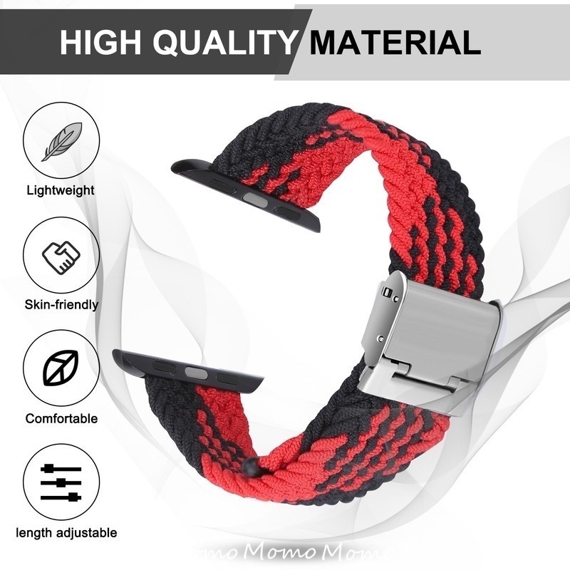 Dây Đeo Nylon Cho Đồng Hồ Thông Minh Smart Watch Series 7 SE 6 5 4 3 45mm 41mm 42mm 38mm 40mm 40mm 44mm