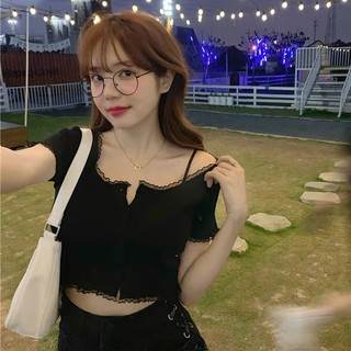 [Thanh Lý] Croptop viền ren Bigsize A13/A16