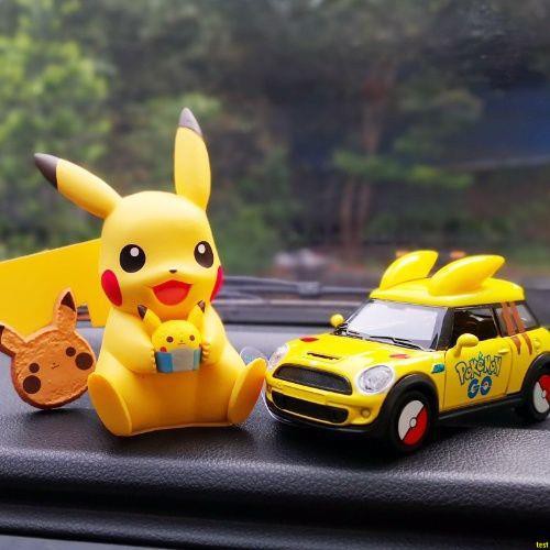 Đồ Chơi Mô Hình Nhân Vật Pokemon Pikachu Bằng Hợp Kim Trang Trí Nội Thất Xe Hơi