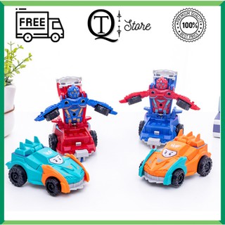 Đồ chơi ô tô, ô tô biến hình robot - Tự biến hình khi va chạm - Nhựa ABS nguyên sinh an toàn cho bé