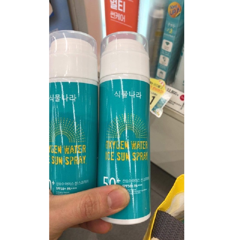 [ Chính Hãng ] Kem Chống Nắng Dạng Xịt Oxygen Water Ice Sun Spray Hàn Quốc, Lọ 150ml, Giúp Làm Dịu Da, Ngừa Tia Cực Tím