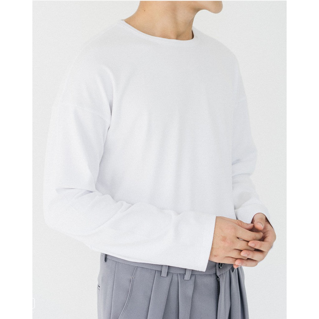 Áo Thun Nam Dài Tay SSSTUTTER vải nhung 3 màu Parted Long Tee | BigBuy360 - bigbuy360.vn