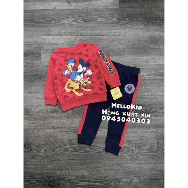 Bộ nỉ nhiều hình Mickey donal