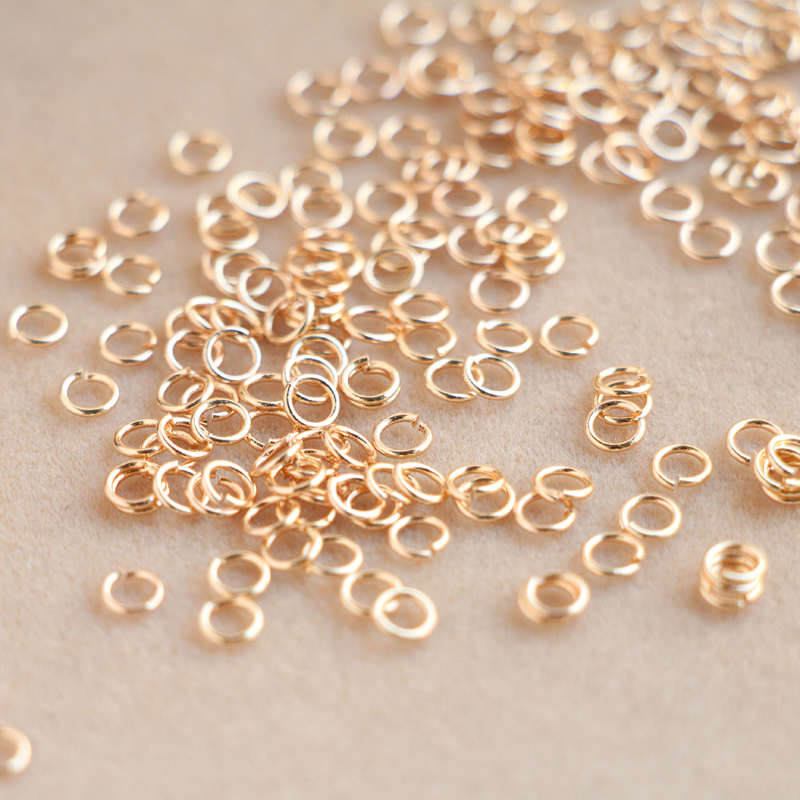 Set 50 Nhẫn Mở Mạ Vàng 14k Dùng Làm Trang Sức Thủ Công