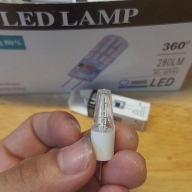 BÓNG LED GHIM G4 ÁNH SÁNG VÀNG 3000K 3W 220V ĐIỀU CHỈNH ĐƯỢC SÁNG TỐI