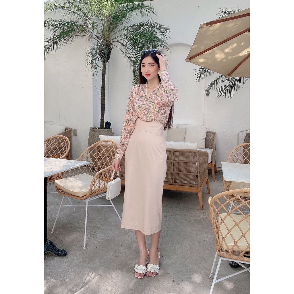 Set đồ váy áo sơ mi công sở hàng thiết kế