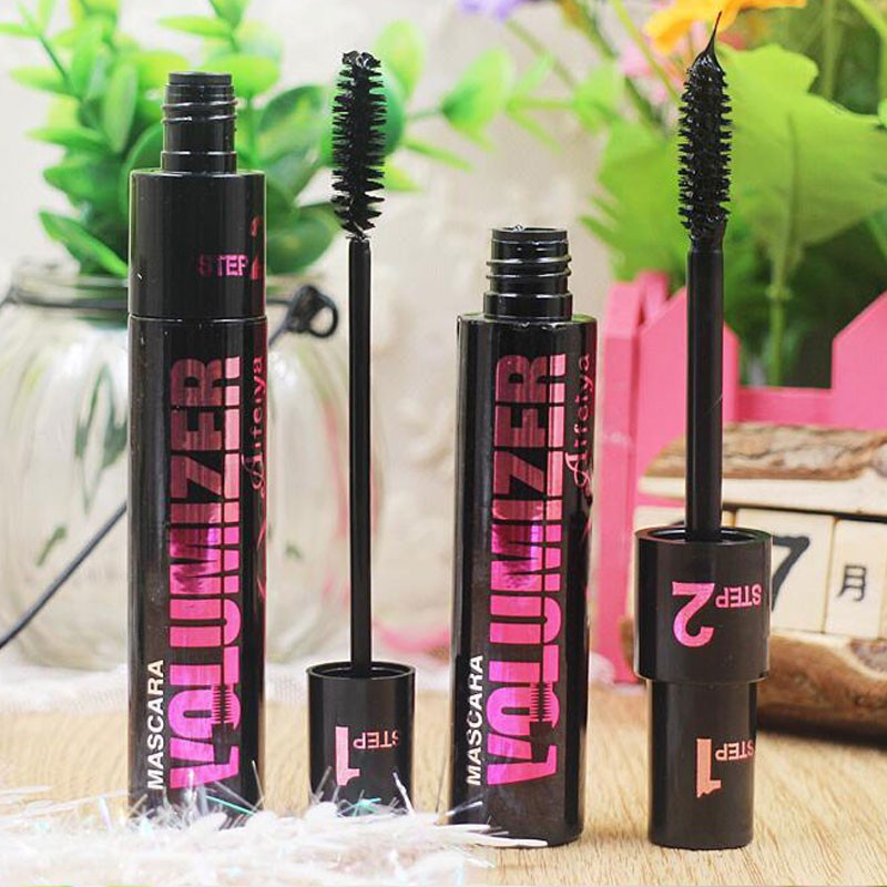 Mascara sợi tơ 4D 2 trong 1 nối dài lông mi trang điểm thời trang
