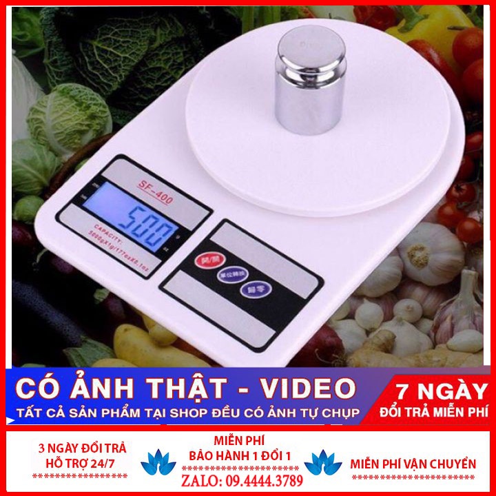 Cân điện tử nhà bếp SF-400 để bàn 1g - 7kg. Tiện lợi phù hợp gia đình và kinh doanh nhỏ. Bảo hành lỗi 1 đổi 1 [GIÁ SỈ]