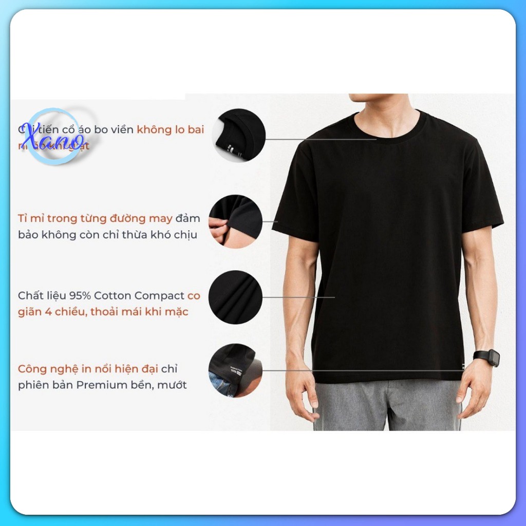 Áo Thun Tay Lỡ Form Rộng Thời Trang A01-014 Tee Basic Unisex Trơn Cotton Vải Mát Lạnh Giá Rẻ Xano | BigBuy360 - bigbuy360.vn