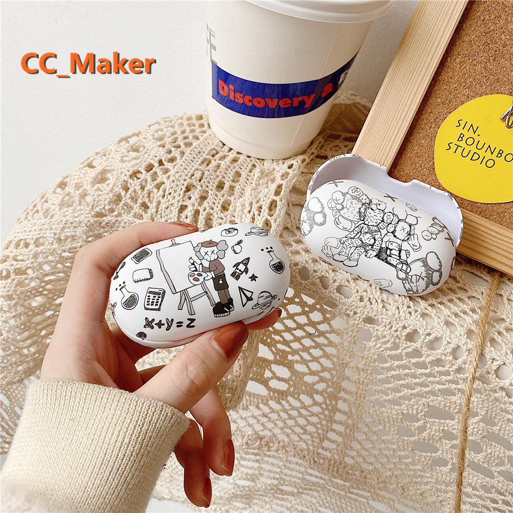 Vỏ bảo vệ hộp sạc tai nghe Bluetooth Samsung Galaxy Buds Plus mặt nhám in hình Kaws độc đáo