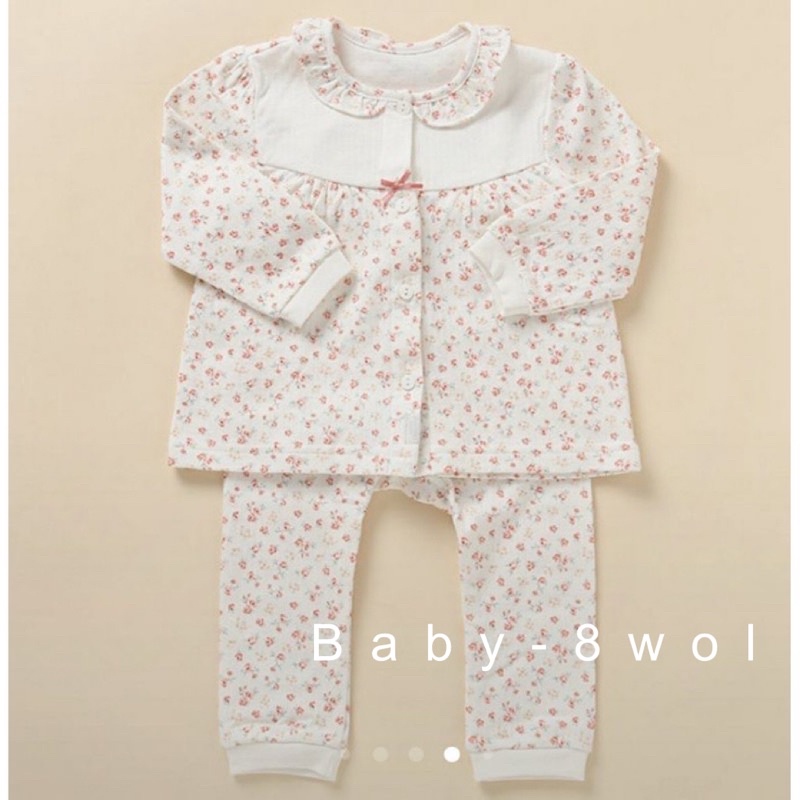 Set hoa nhí babydoll chần bông chính hãng xuất Hàn