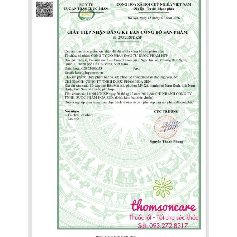 Tê nhức chân tay Bảo Nguyên