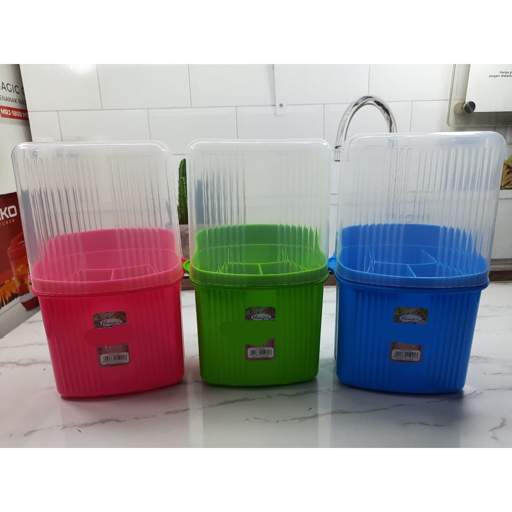 Hộp Nhựa Đựng Muỗng Kiểu Hàn Quốc Tiện Dụng