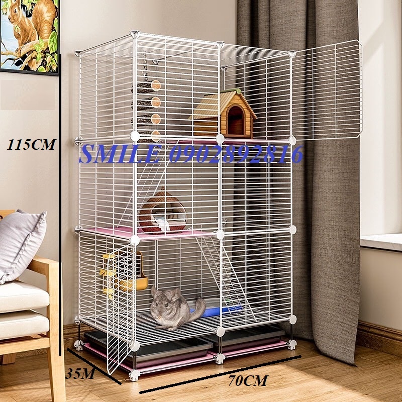 [TẶNG KHAY VỆ SINH] COMBO CHUỒNG, LỒNG LƯỚI THÉP LẮP GHÉP DÀNH CHO CHÓ MÈO THÚ CƯNG ĐA NĂNG