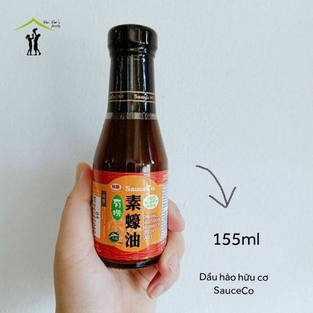 [SauceCo] Dầu hào hữu cơ chai 155ml, gia vị ướp thơm ngon cho bé ăn dặm