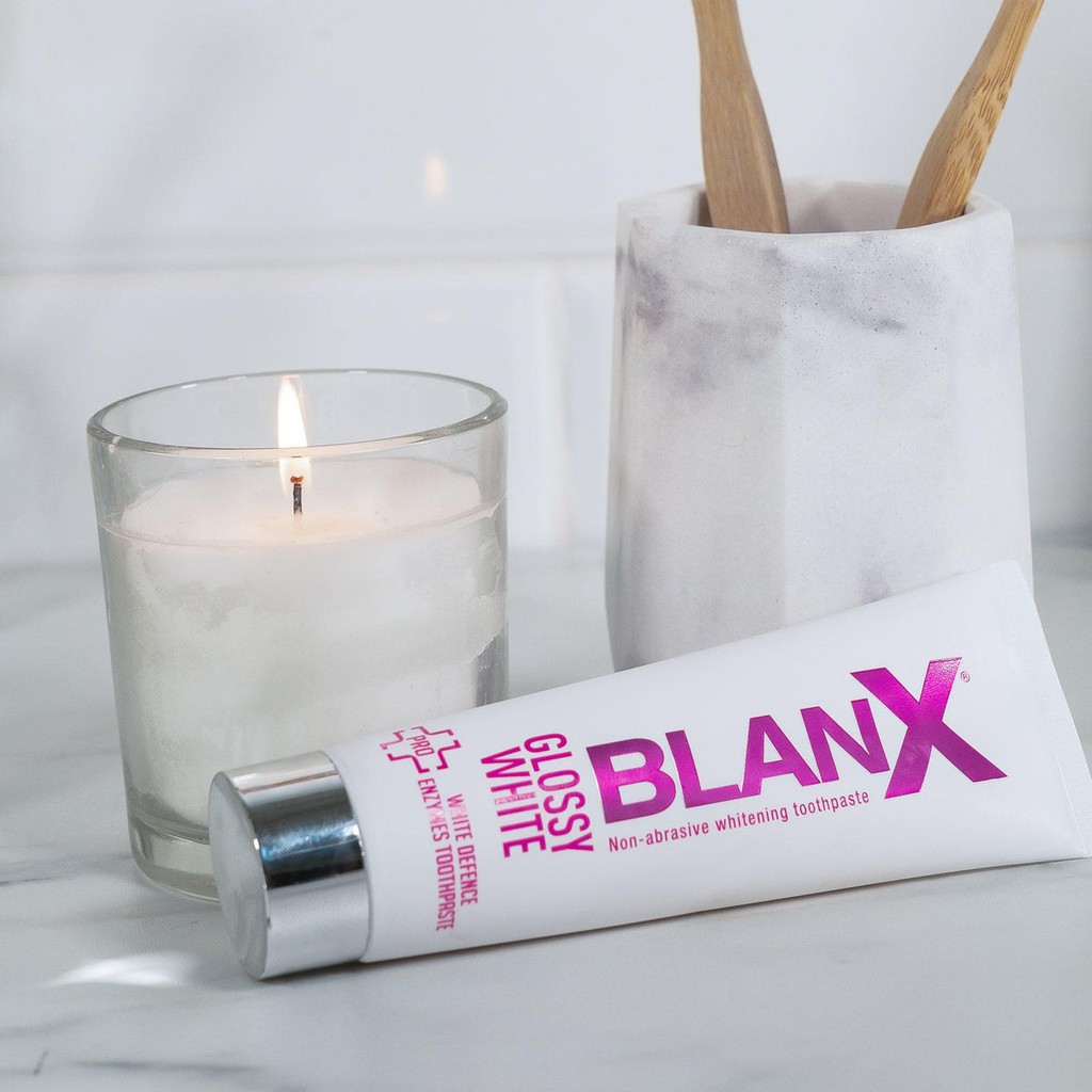 Kem Đánh Răng Blanx Pro Glossy Pink Loại Bỏ Mảng Bám Và Làm Trắng Răng 75ml