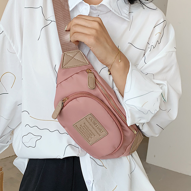 IELGY Túi Đeo Chéo Một Bên Ngực Bằng Vải Oxford Thời Trang Hàn Quốc Dành Cho Bạn Nữ