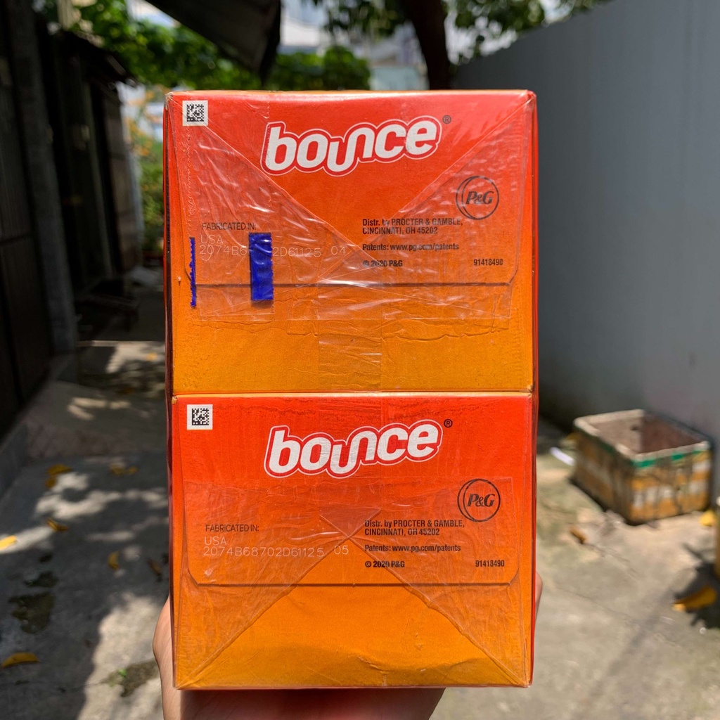 Giấy thơm quần áo Bounce Outdoor Fresh hộp 160 tờ hàng Mỹ, giấy thơm và làm mềm vải